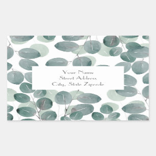 Eucalyptus Modern 2 Rectangular Sticker