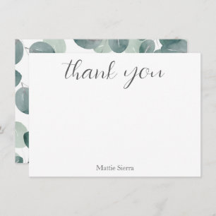 Eucalyptus Modern 2 Thank You Card