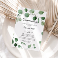 Eucalyptus Modern Calligraphy Quinceañera