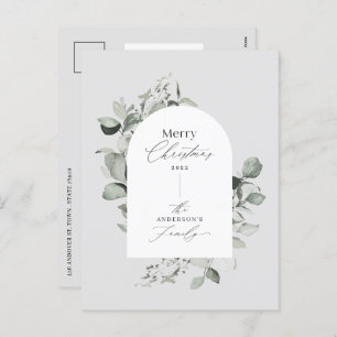 Eucalyptus modern elegant simple botanical holiday