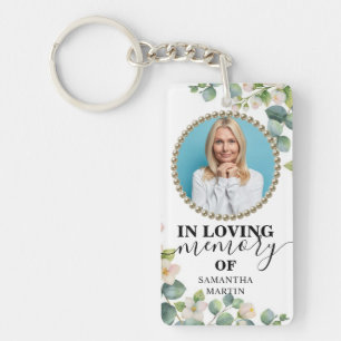 Eucalyptus Modern Memorial Gift Keychain