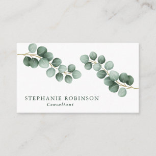 Eucalyptus Modern Minimalist  Business Card