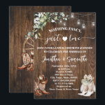 Eucalyptus Nothing Fancy Just Love Casual Wedding Invitation<br><div class="desc">Greenery Eucalyptus Western Country Boots Nothing Fancy Just Love Casual Wedding Invite. Change text to the design. For additional changes (font colour,  font style,  background colour),  click on personalise,  scroll down,  and click on the link "Edit using Design Tool". ** Check collection for other similar designs</div>
