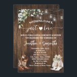 Eucalyptus Nothing Fancy Just Love Casual Wedding Invitation<br><div class="desc">Greenery Eucalyptus Western Country Boots Nothing Fancy Just Love Casual Wedding Invite. Change text to the design. For additional changes (font colour,  font style,  background colour),  click on personalise,  scroll down,  and click on the link "Edit using Design Tool". ** Check collection for other similar designs</div>