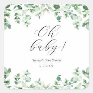 Eucalyptus Oh Baby Classic Round Sticker