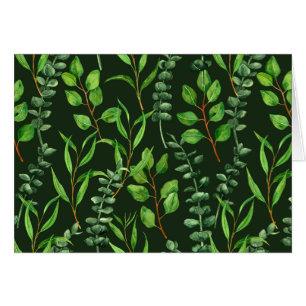 Eucalyptus on dark green