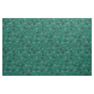 Eucalyptus on green fabric