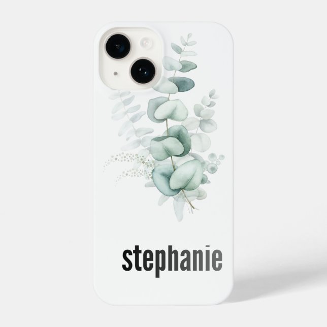  Eucalyptus Pattern i phone Case (Back)