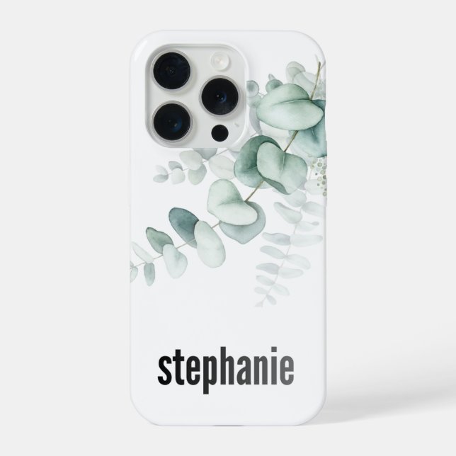 Eucalyptus Pattern iphone Case (Back)
