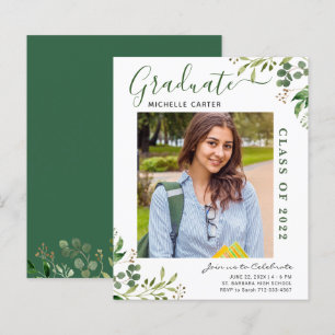 Eucalyptus Photo Graduation Announcement