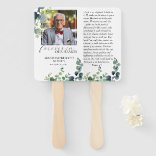 Eucalyptus Photo Memorial Hand Fan