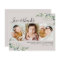 Eucalyptus Photo New Baby Thank You Card