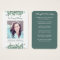 Eucalyptus Photo Sympathy Funeral Prayer Card