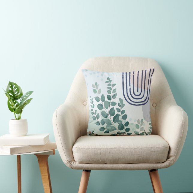 Eucalyptus Praying Mantis Australian Botanical Art Cushion (Chair)