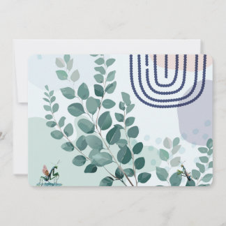 Eucalyptus Praying Mantis Australian Botanical Art Invitation