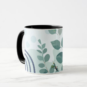 Eucalyptus Praying Mantis Australian Botanical Art Mug