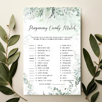 Eucalyptus Pregnancy Candy Bar | Baby Shower Game 