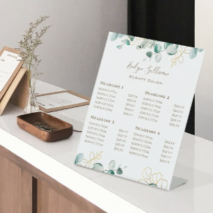 Eucalyptus Price List Pedestal Sign