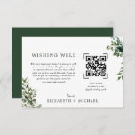 Eucalyptus | QR Code Scan Wedding Wishing Well Invitation<br><div class="desc">A Wedding Wishing Well Card is often inserted as part of wedding invitations to guests, being a fun way to collect gifts and an accepted way of offering guests a cash wedding gift option. This eloquently designed and worded insert card is the perfect way to let guests know you will...</div>