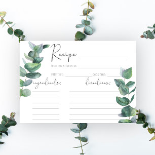 Eucalyptus - Recipe card