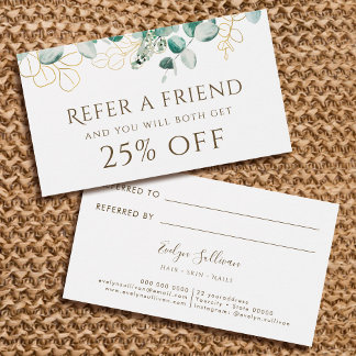 Eucalyptus Referral Card