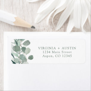 Eucalyptus Return Address Label