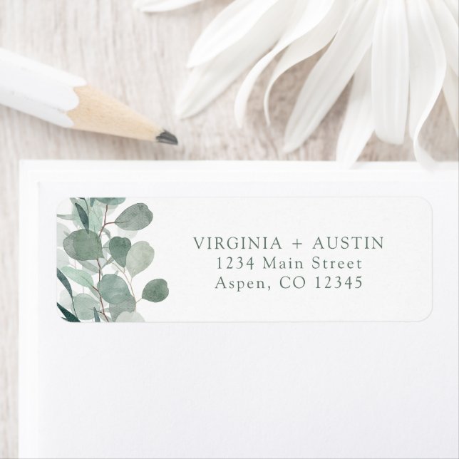 Eucalyptus Return Address Label (Insitu)