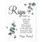Eucalyptus Ring Ring bridal shower game sign