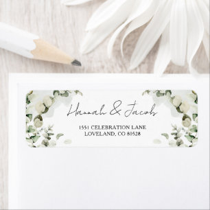Eucalyptus Sage Green Wedding Return Address