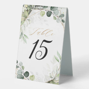 Eucalyptus Sage Greenery Modern Geometric Wedding