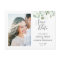 Eucalyptus Save the Date Postcard Elegant Greenery