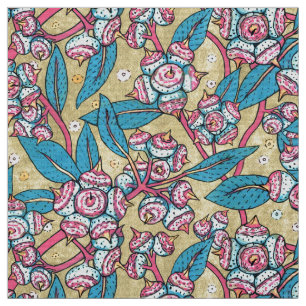 Eucalyptus Seed Australian Plant Botanical Pattern Fabric