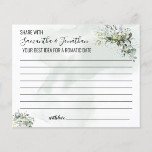 Eucalyptus Share date idea shower bilingual game