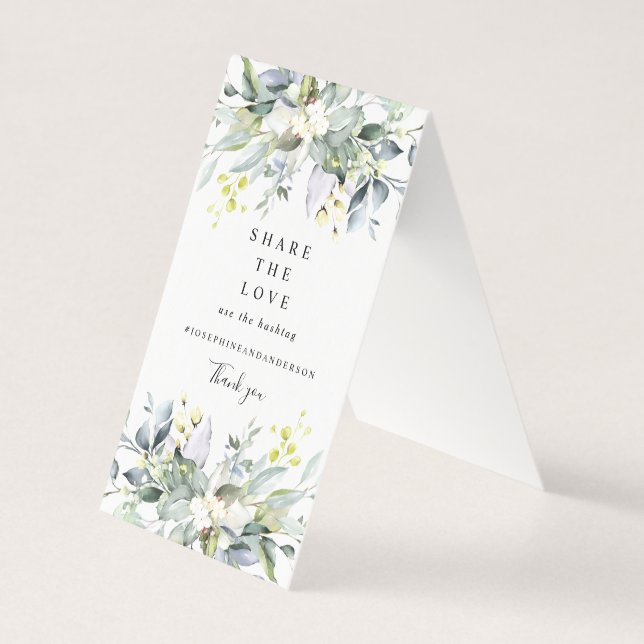 Eucalyptus Share the Love Table Sign (Front)