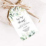 Eucalyptus Sip Sip Hooray Bridal Shower  Gift Tags<br><div class="desc">These eucalyptus sip sip hooray bridal shower gift tags are perfect for a rustic wedding shower. This artistic design features hand-drawn,  watercolor eucalyptus green foliage,  inspiring natural beauty.</div>