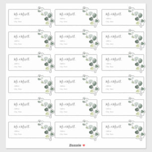Eucalyptus Sprig Guest Address Labels