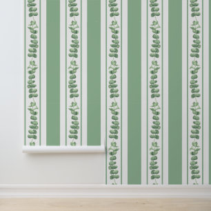 Eucalyptus stripes wallpaper