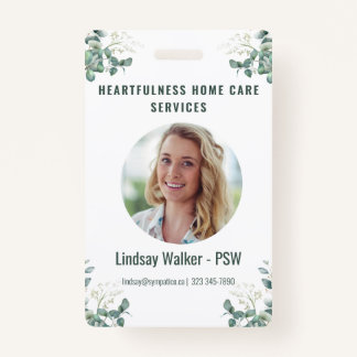 Eucalyptus Style  ID Badge