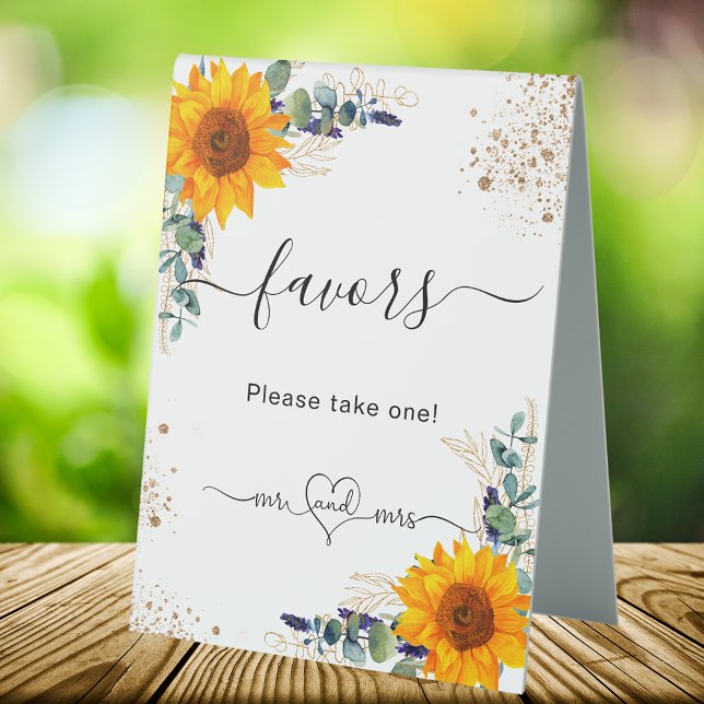 Eucalyptus sunflowers wedding favours guests (Creator Uploaded)