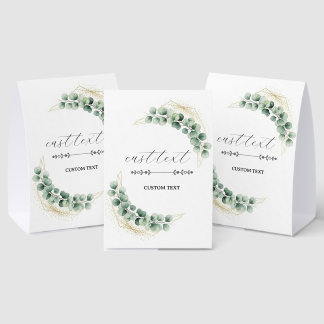 Eucalyptus Table Tent Sign