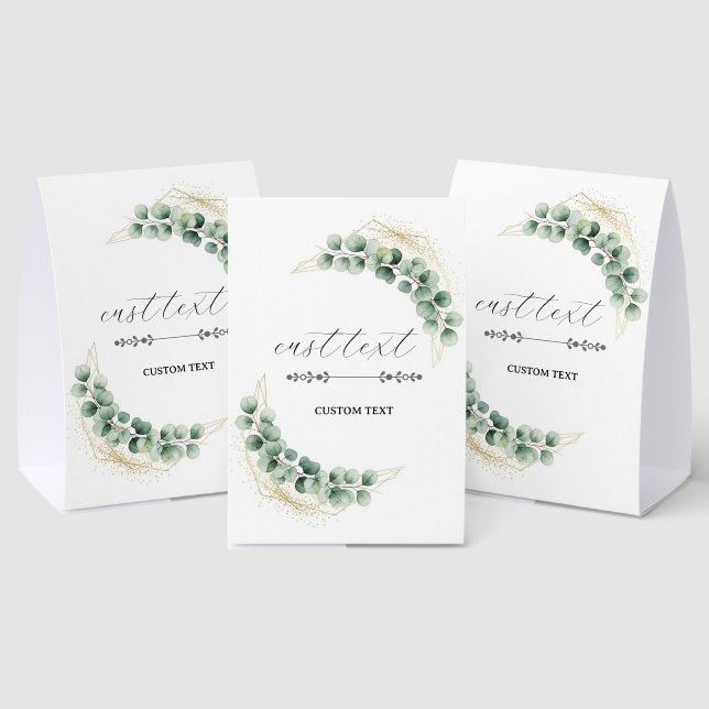 Eucalyptus Table Tent Sign (Insitu(Multi))