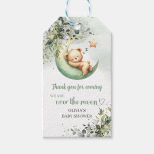 Eucalyptus teddy bear over the moon thank you gift tags