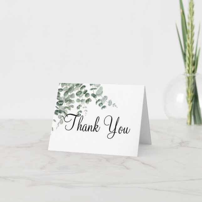 eucalyptus thank you card (Front)