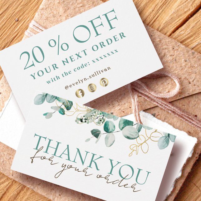 Eucalyptus thank you discount card (Creator Uploaded)