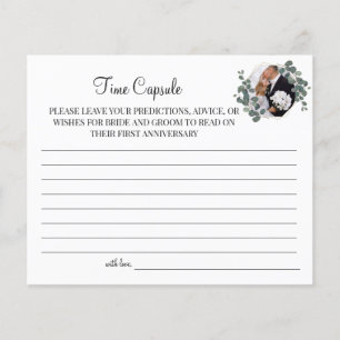 Eucalyptus Time Capsule wedding anniversary card