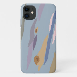 Eucalyptus Tree Bark Blue iPhone 11 Case