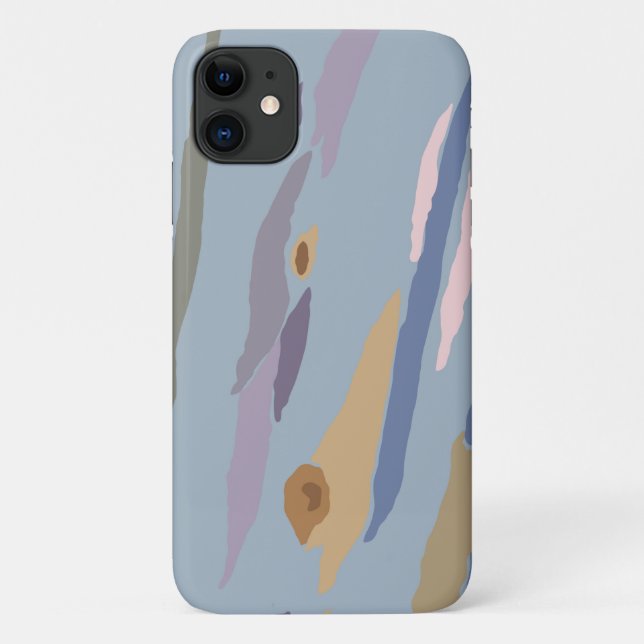 Eucalyptus Tree Bark Blue Case-Mate iPhone Case (Back)