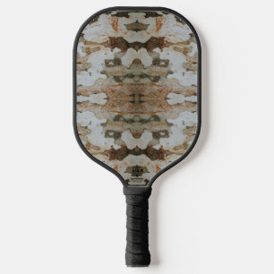 Eucalyptus Tree Bark Photo Closeup With Pattern Pickleball Paddle