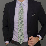 Eucalyptus Watercolor Pattern Neck Tie<br><div class="desc">A chic eucalyptus design. **PLEASE READ BEFORE ORDERING** If you make changes to the shape or size or choose another product and the design is cropped in any way or doesn't look right on the page you will need to use the Live Design Service to have someone adjust the layout...</div>