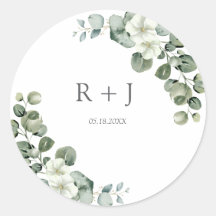 Eucalyptus watercolor Rustic Greenery Wedding